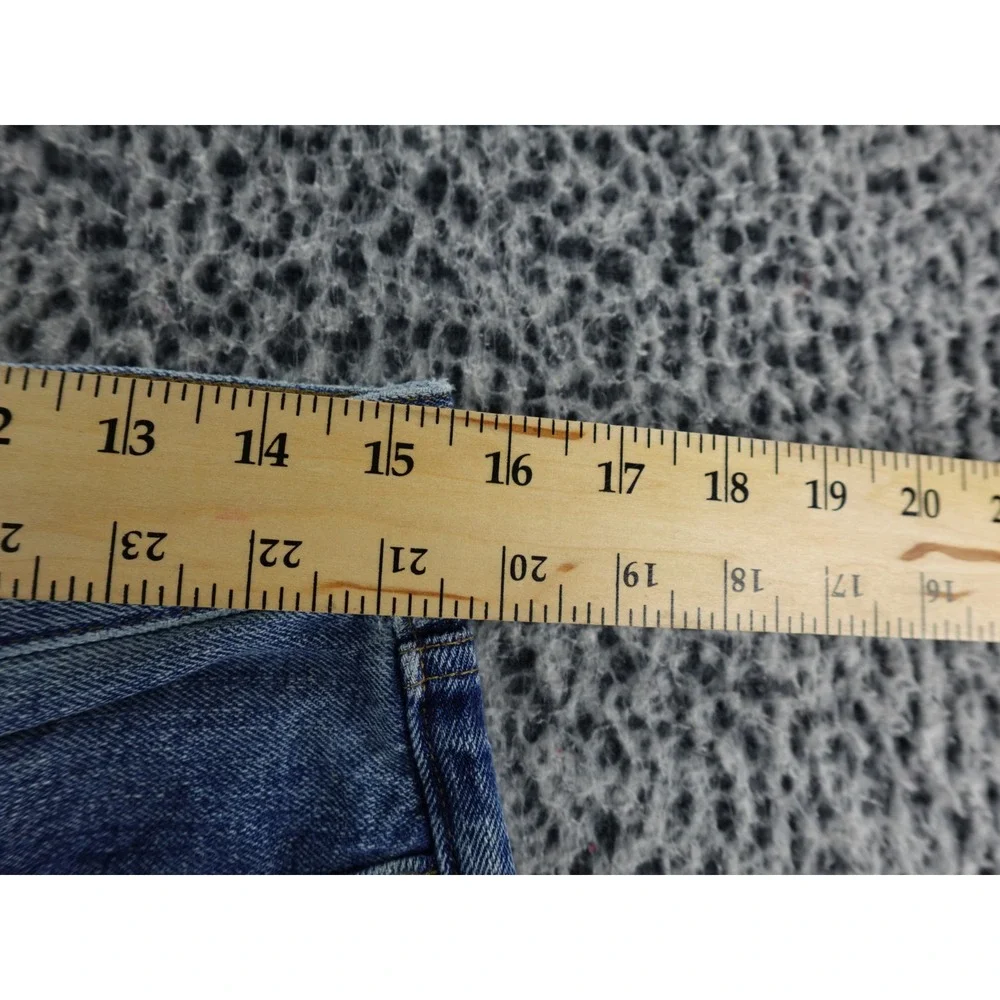 J Crew 84 Low‎ Rise Wide Leg Jeans Medium Wash Distressed Size 25